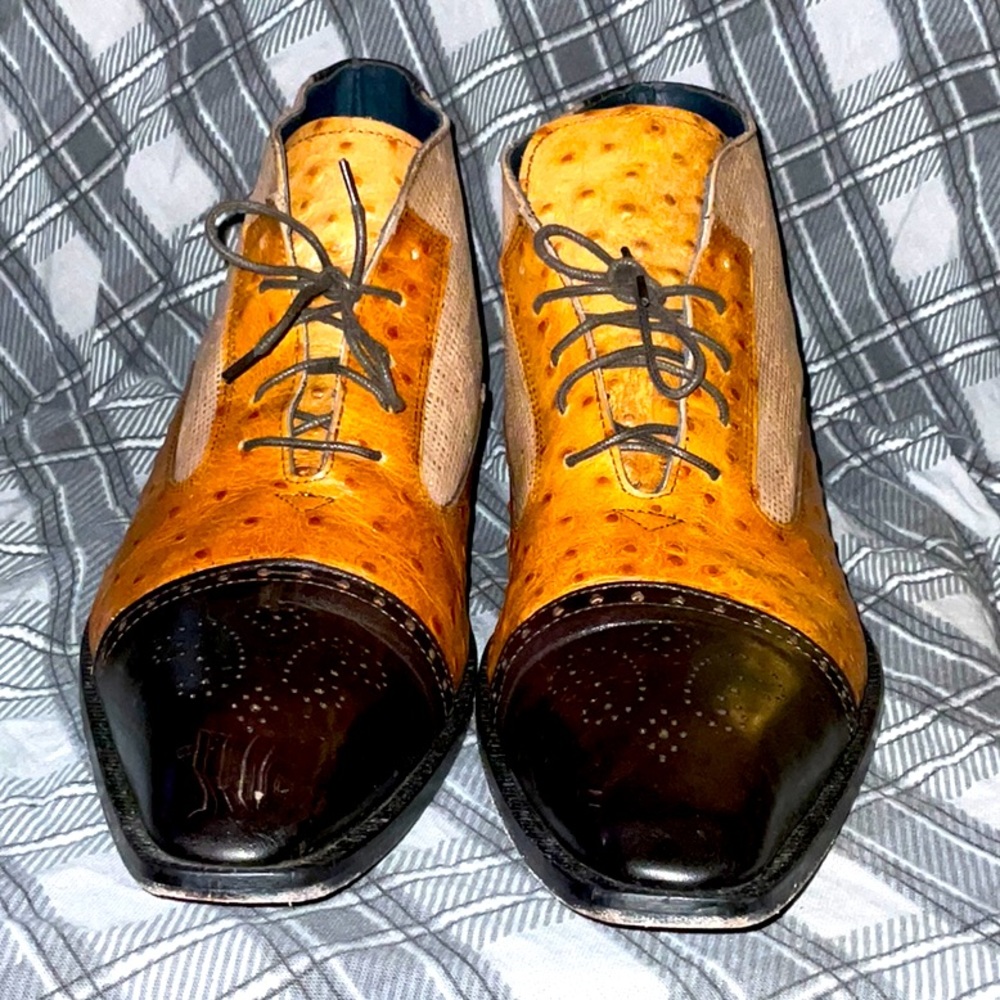 Used Mens Duca Ankle Boot Dress shoe Size 46, 12